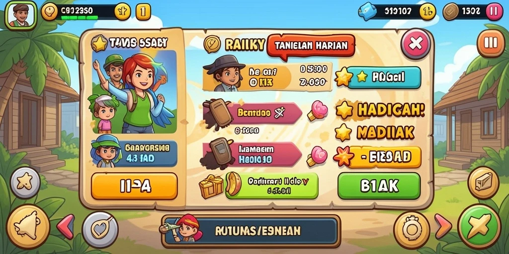 Leaderboard yang memacu kompetisi antar pemain.