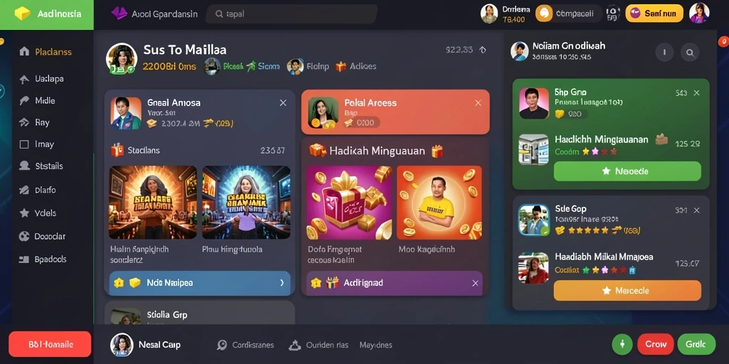 Screenshot memperlihatkan mode multiplayer saat bersaing.