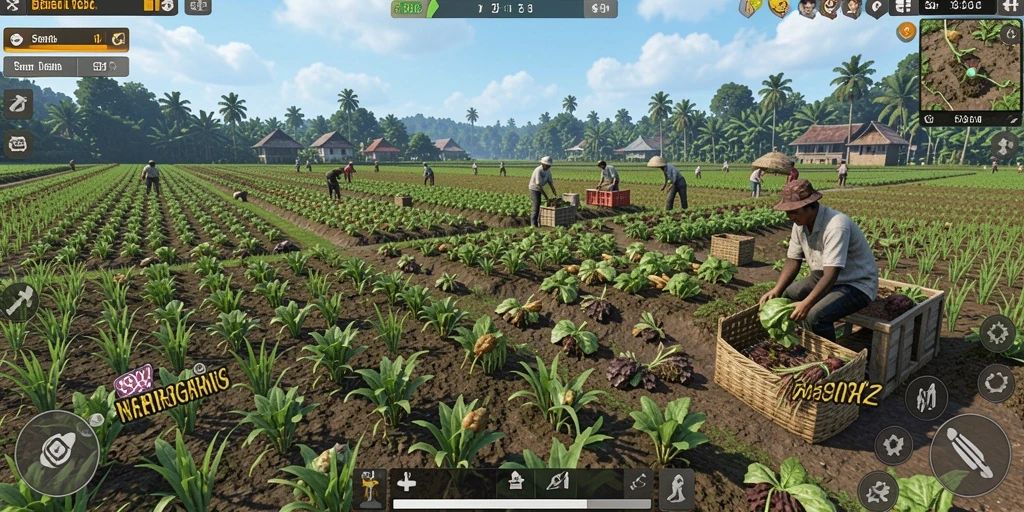 Menggambarkan pemandangan luar biasa dalam game.