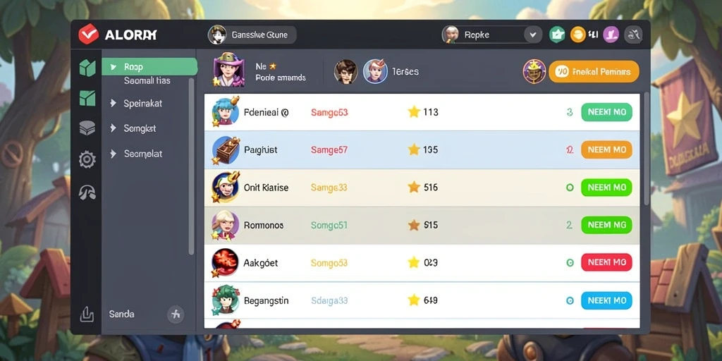 Sistem leveling yang adil dan menyenangkan.