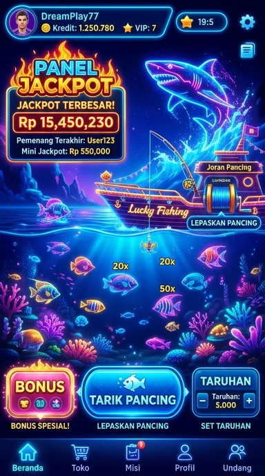 dreamplay77 — menu pengaturan